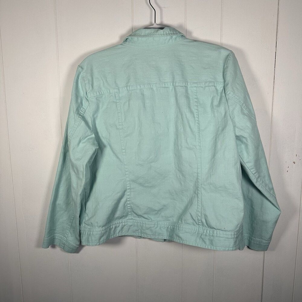 Christopher & Banks Women’s XL Blue Denim Jacket Button Front Casual - Picture 6 of 8